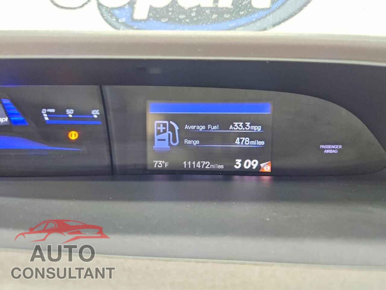 HONDA CIVIC 2012 - JHMFB4F23CS000277