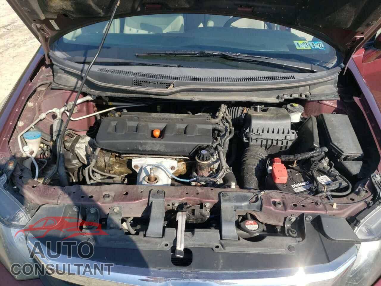 HONDA CIVIC 2012 - 19XFB2F80CE384127