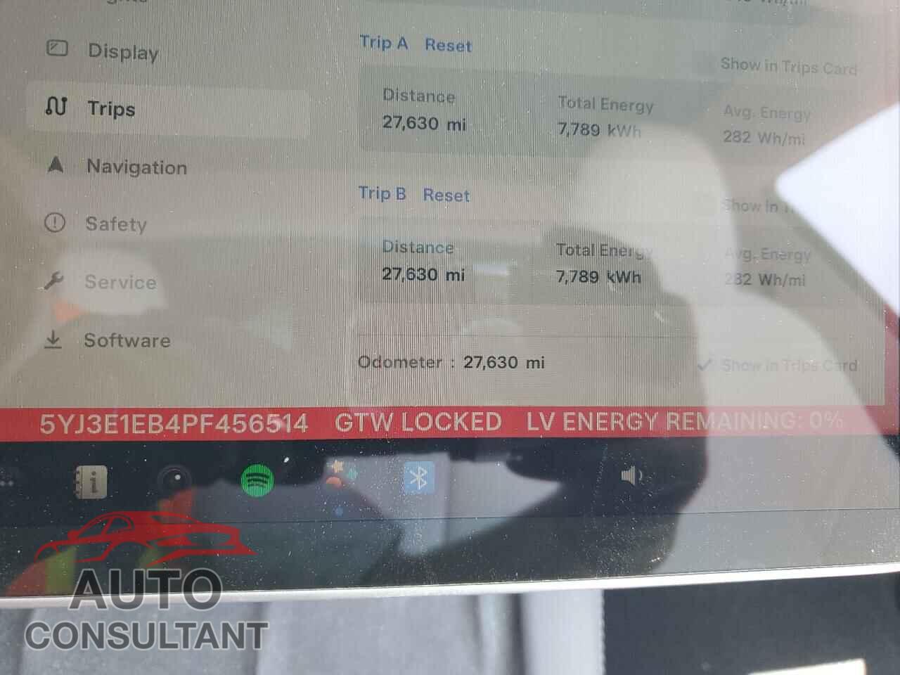 TESLA MODEL 3 2023 - 5YJ3E1EB4PF456514