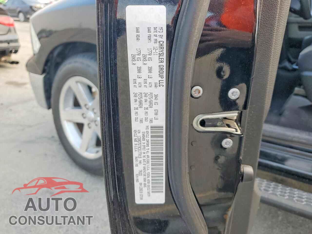 DODGE RAM 1500 2012 - 1C6RD7GT9CS177019