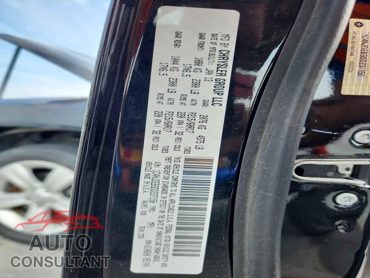 JEEP COMPASS 2013 - 1C4NJDEB3DD237150