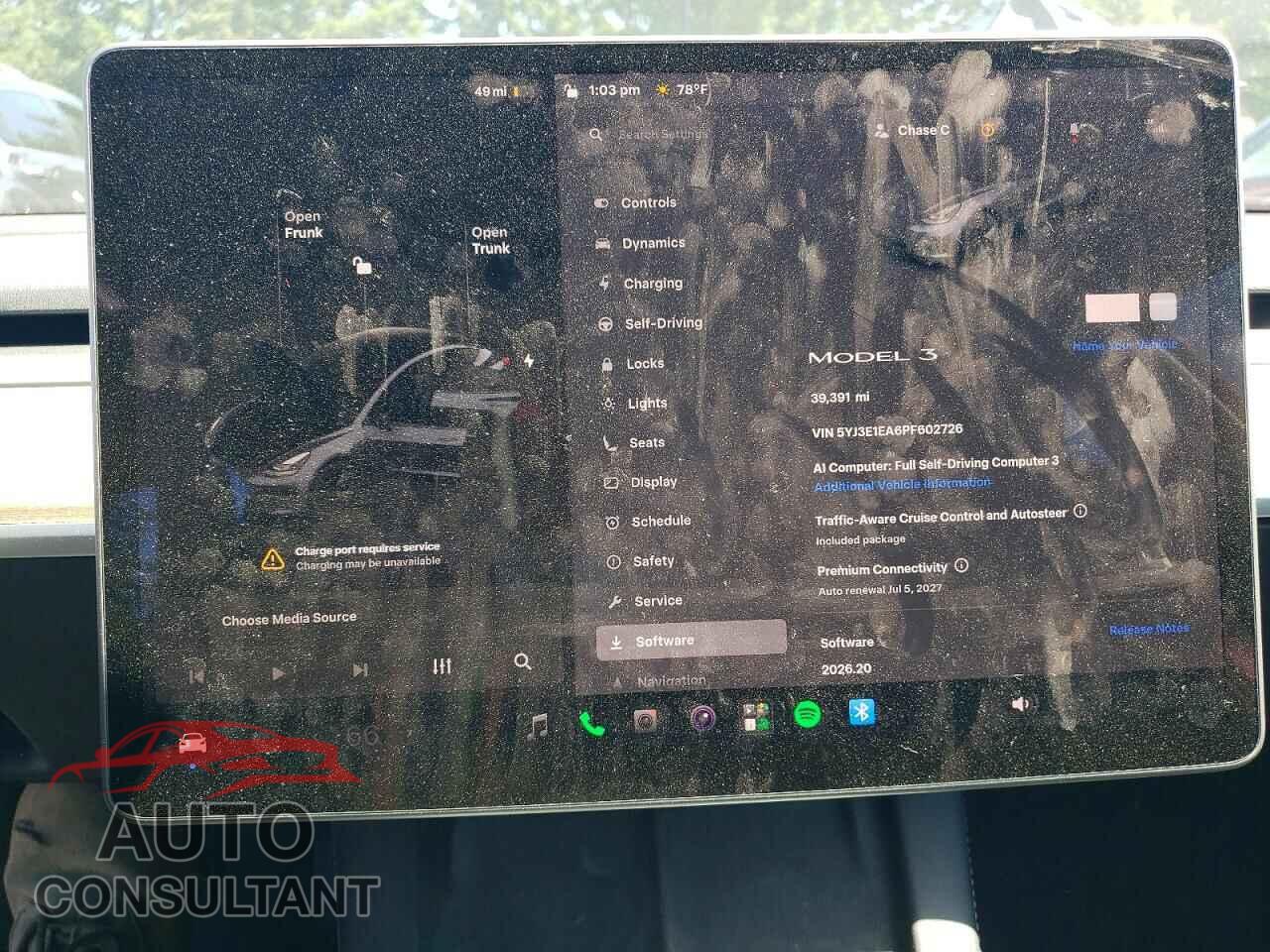 TESLA MODEL 3 2023 - 5YJ3E1EA6PF602726