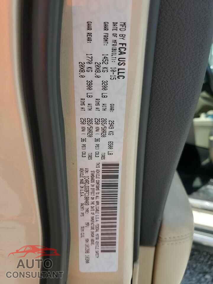 DODGE DURANGO 2015 - 1C4RDJDG9FC180403