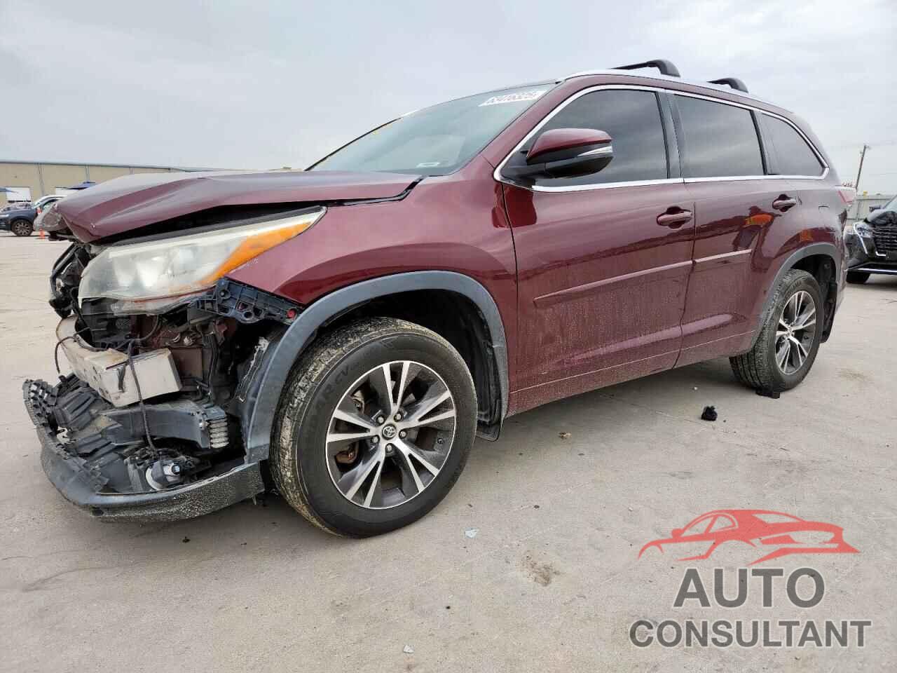 TOYOTA HIGHLANDER 2016 - 5TDJKRFH0GS283149