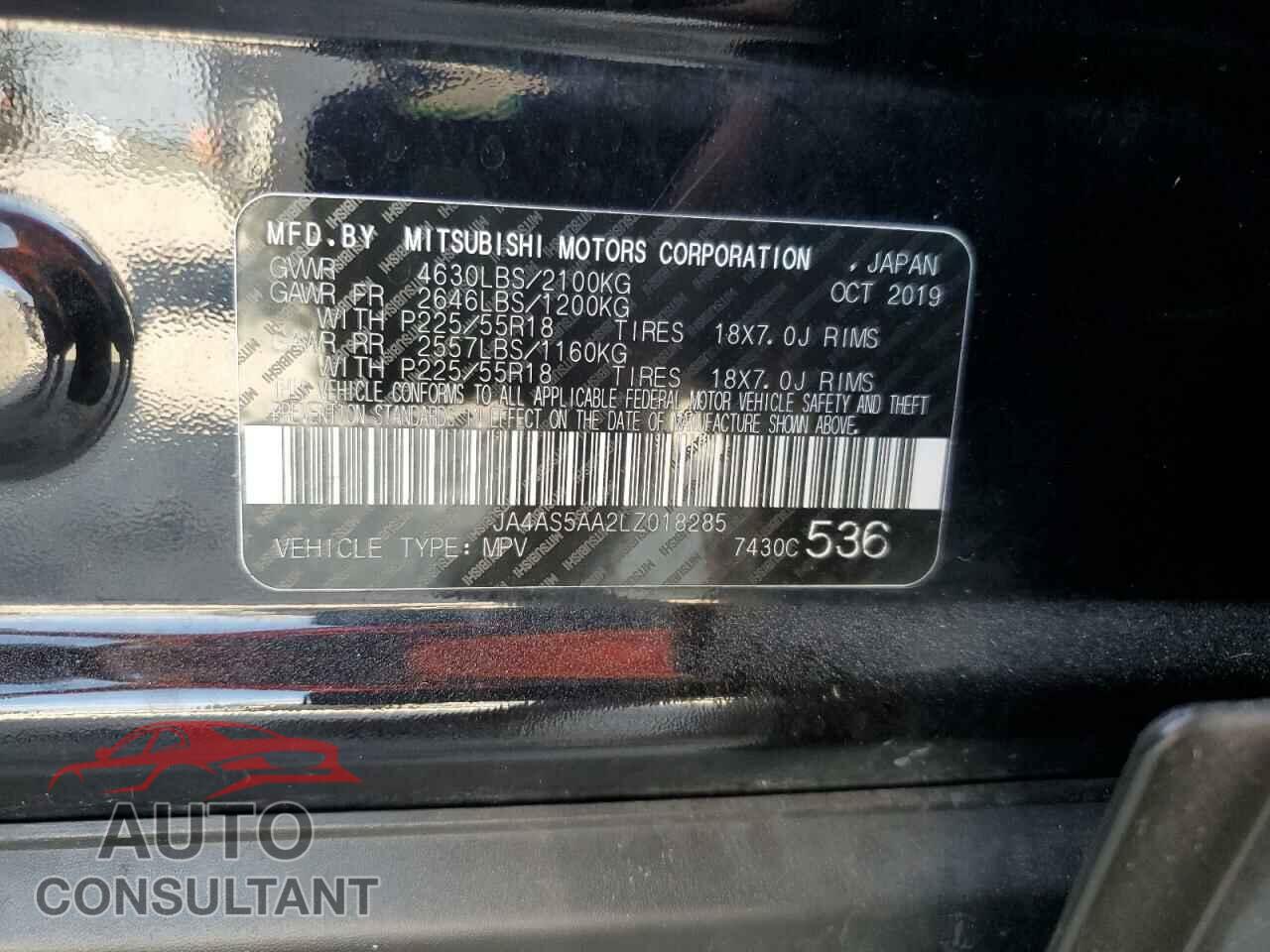 MITSUBISHI ECLIPSE 2020 - JA4AS5AA2LZ018285