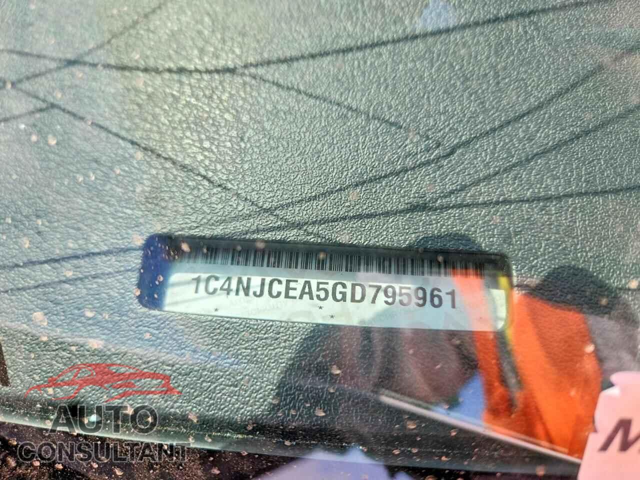 JEEP COMPASS 2016 - 1C4NJCEA5GD795961