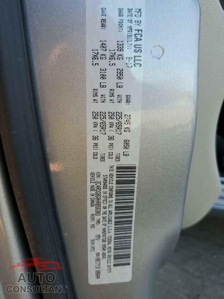DODGE CARAVAN 2017 - 2C4RDGBG0HR856303