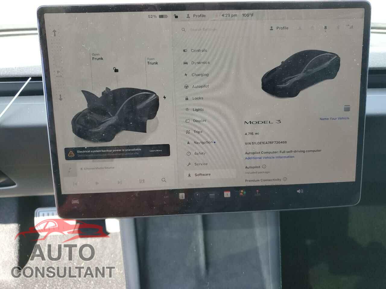 TESLA MODEL 3 2024 - 5YJ3E1EA7RF736468