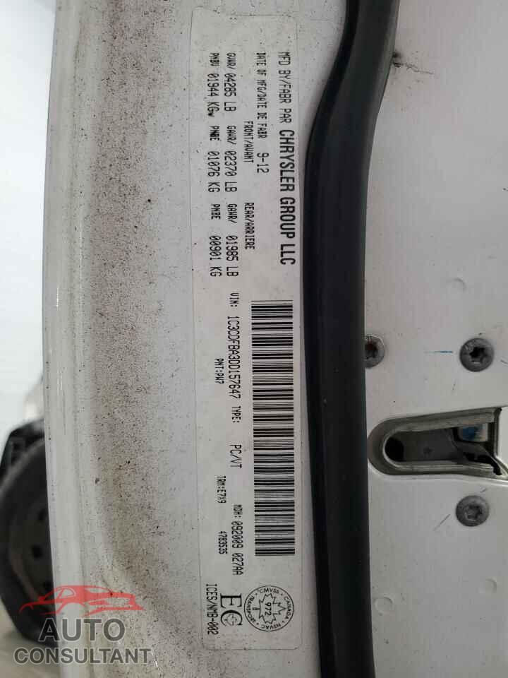 DODGE DART 2013 - 1C3CDFBA3DD157647