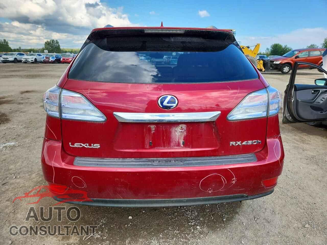 LEXUS RX450 2010 - JTJBC1BA6A2015360