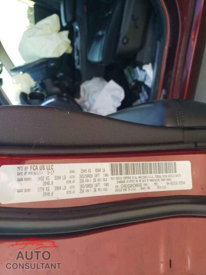 DODGE DURANGO 2017 - 1C4RDHDG6HC906455