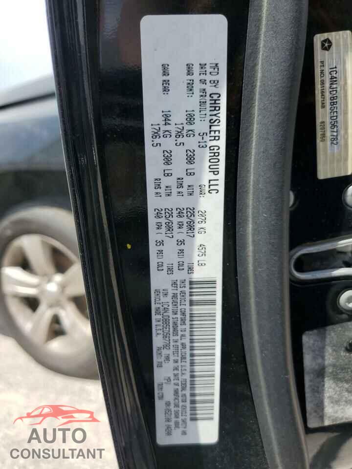JEEP COMPASS 2014 - 1C4NJDBB5ED567782
