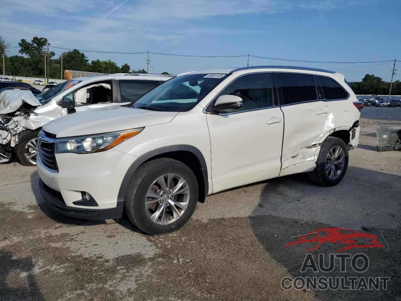 TOYOTA HIGHLANDER 2015 - 5TDJKRFH4FS176801