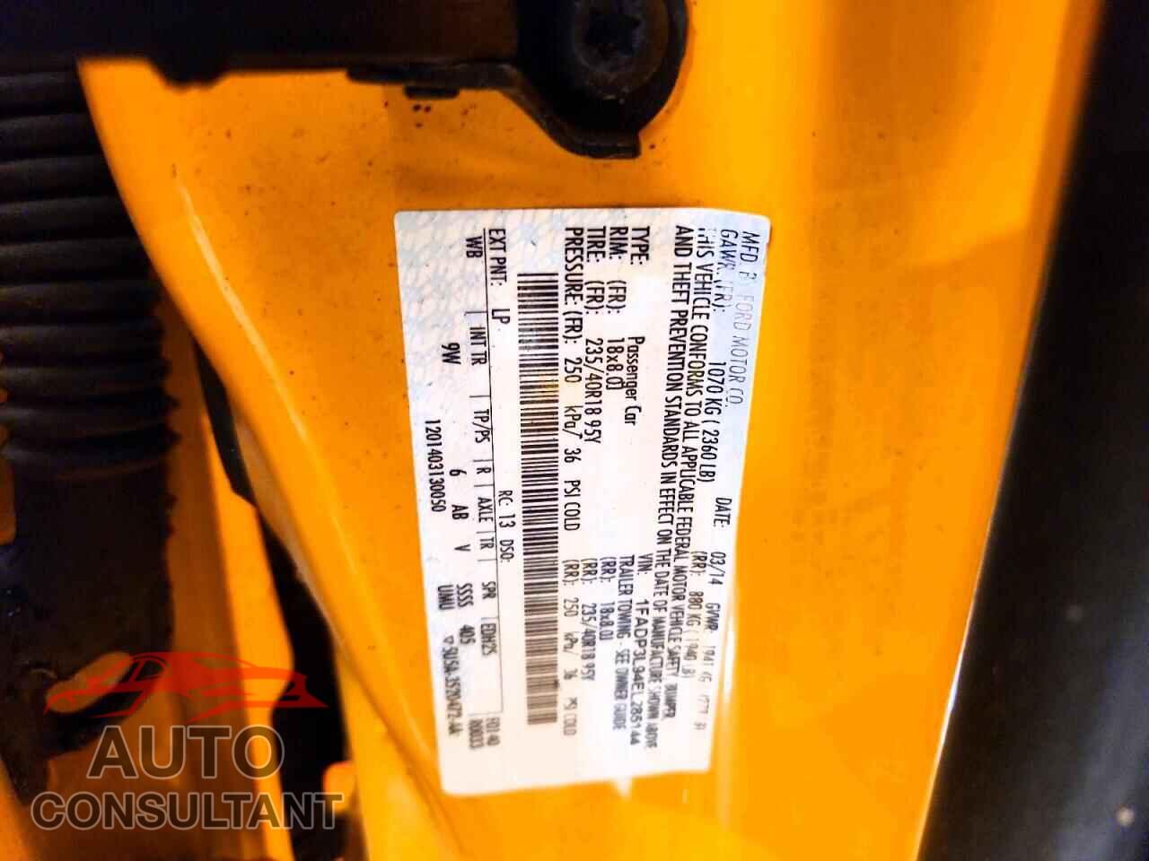 FORD FOCUS 2014 - 1FADP3L94EL285144