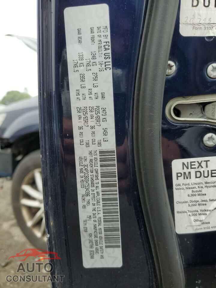 DODGE JOURNEY 2017 - 3C4PDCBG5HT534396