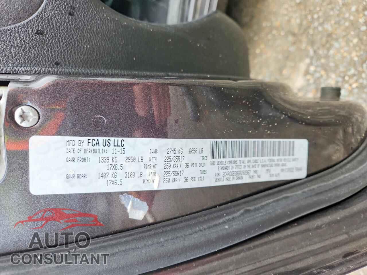 DODGE CARAVAN 2016 - 2C4RDGEG8GR202367