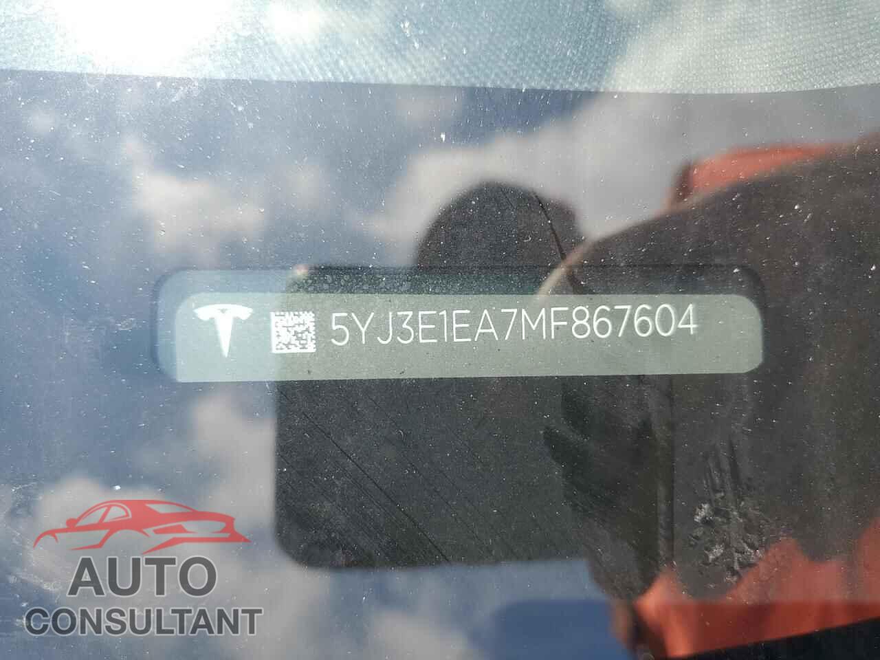 TESLA MODEL 3 2021 - 5YJ3E1EA7MF867604