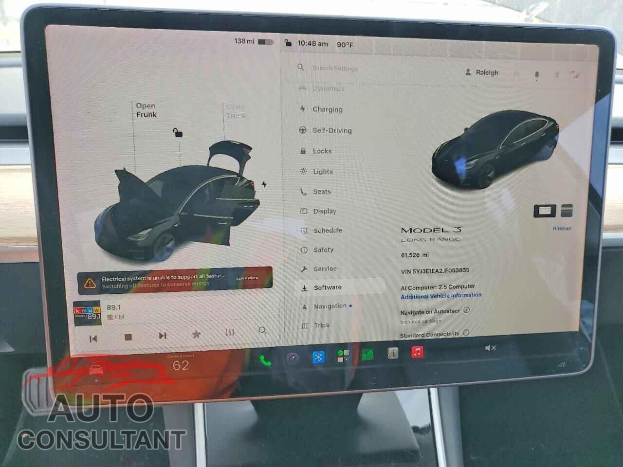 TESLA MODEL 3 2018 - 5YJ3E1EA2JF053839