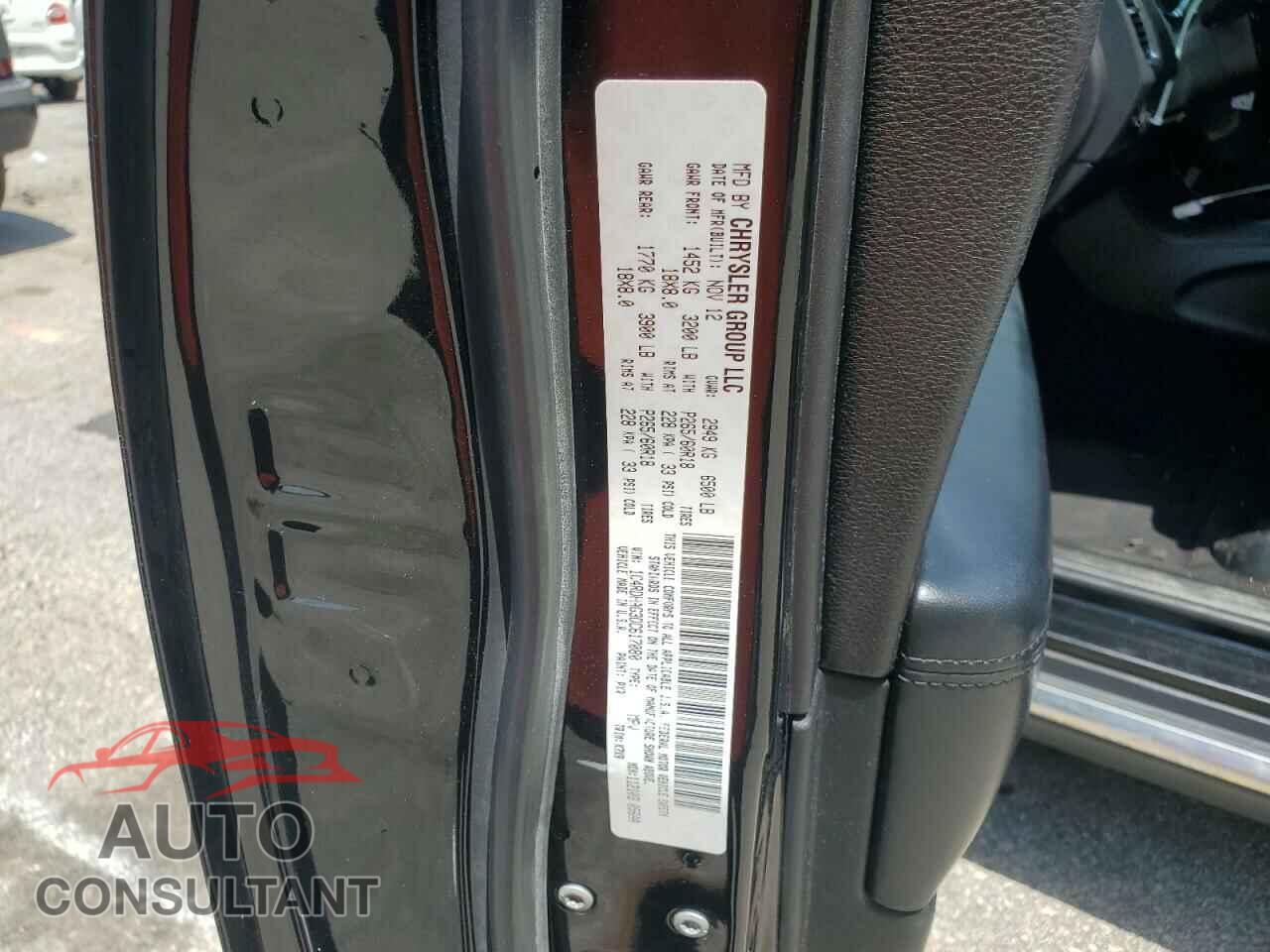 DODGE DURANGO 2013 - 1C4RDHAG3DC617080
