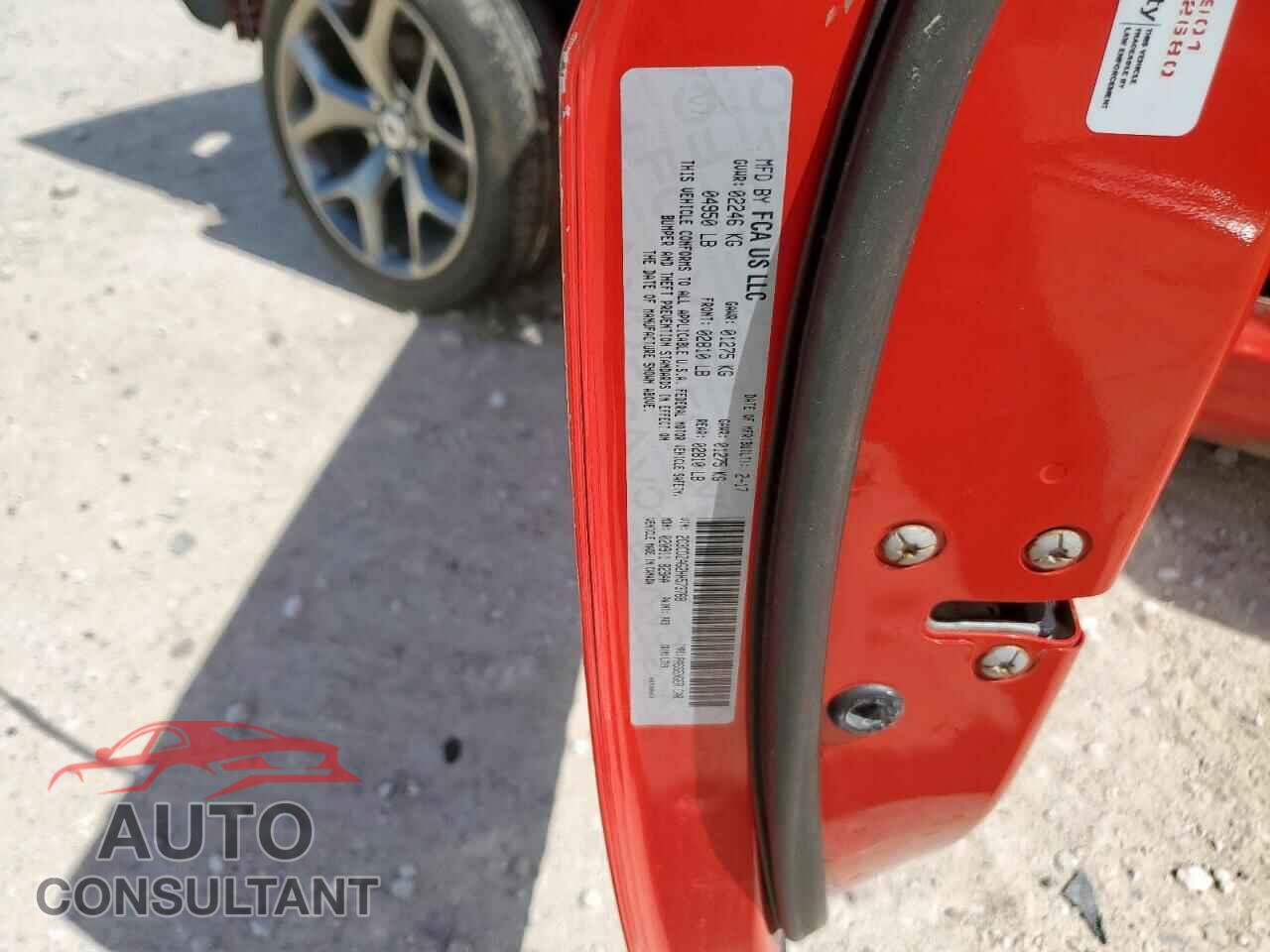 DODGE CHALLENGER 2017 - 2C3CDZAG2HH573768