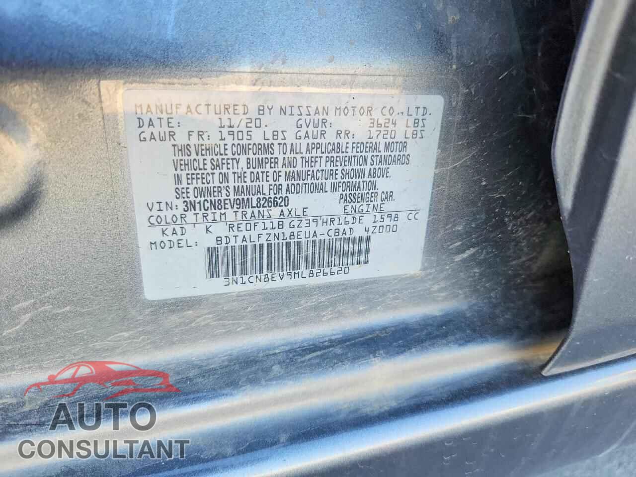 NISSAN VERSA 2021 - 3N1CN8EV9ML826620