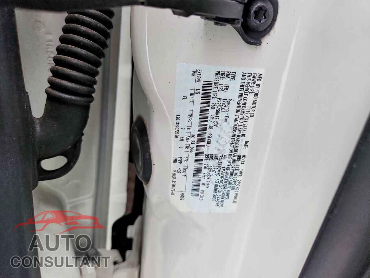 FORD CMAX 2013 - 1FADP5CU0DL524896