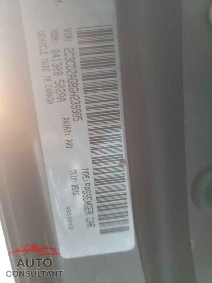 DODGE CHALLENGER 2016 - 2C3CDZAG8GH239985