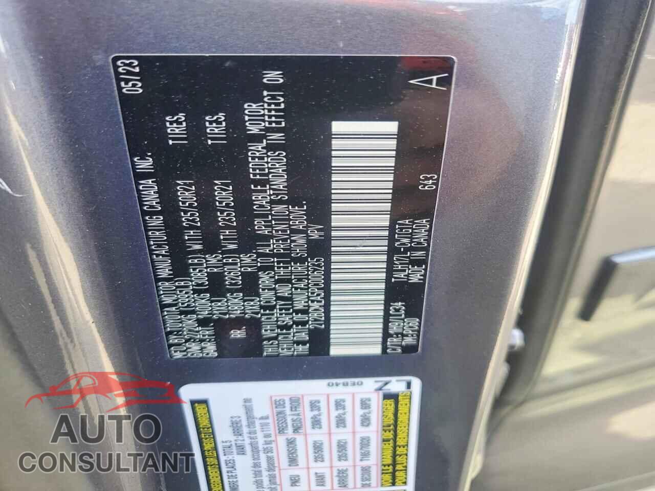 LEXUS RX450 2023 - 2T2BCMEA5PC006235
