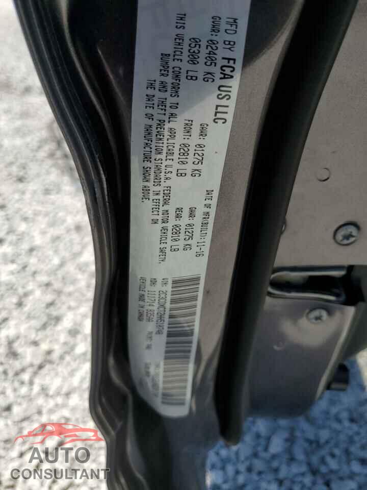 DODGE CHARGER 2017 - 2C3CDXCT2HH510748