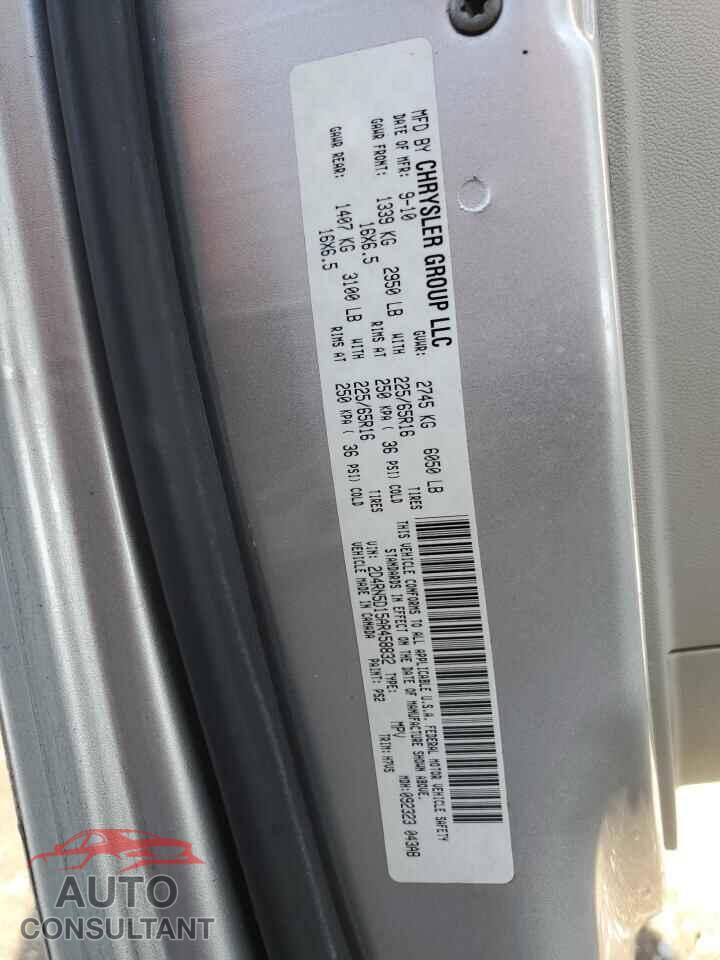 DODGE CARAVAN 2010 - 2D4RN5D15AR458832