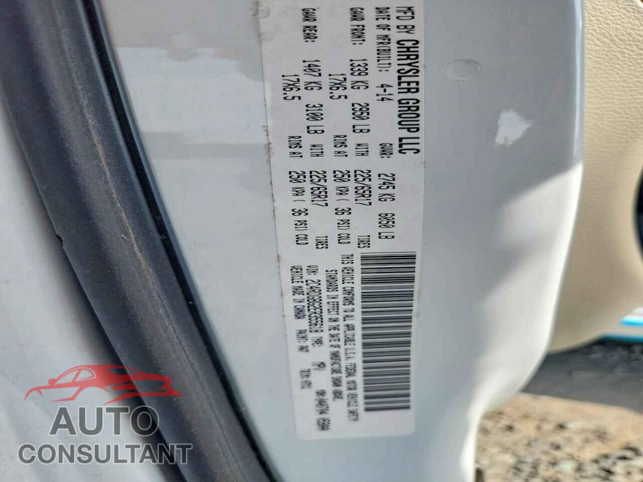 DODGE CARAVAN 2014 - 2C4RDGBG2ER355618