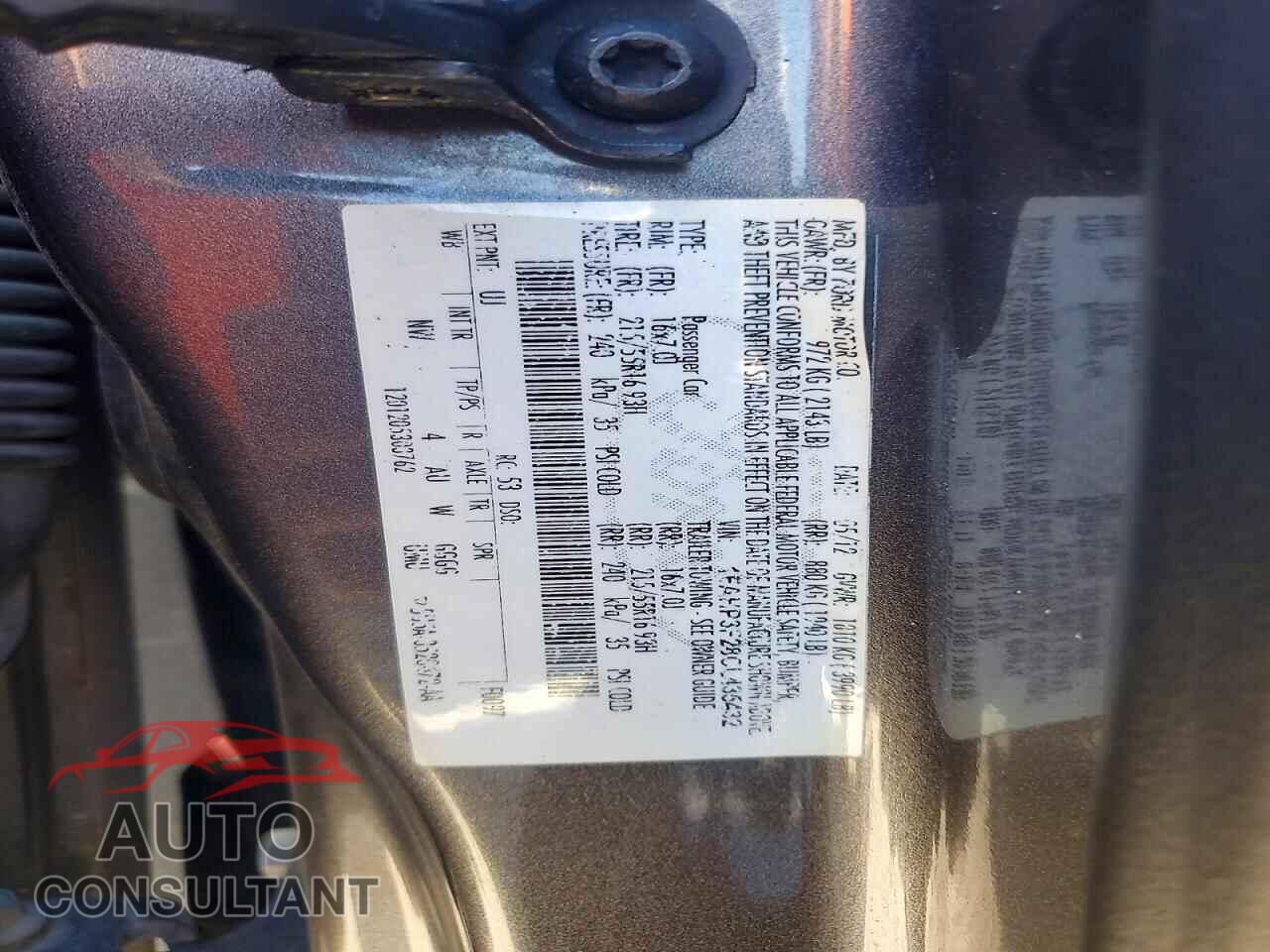 FORD FOCUS 2012 - 1FAHP3F28CL435432