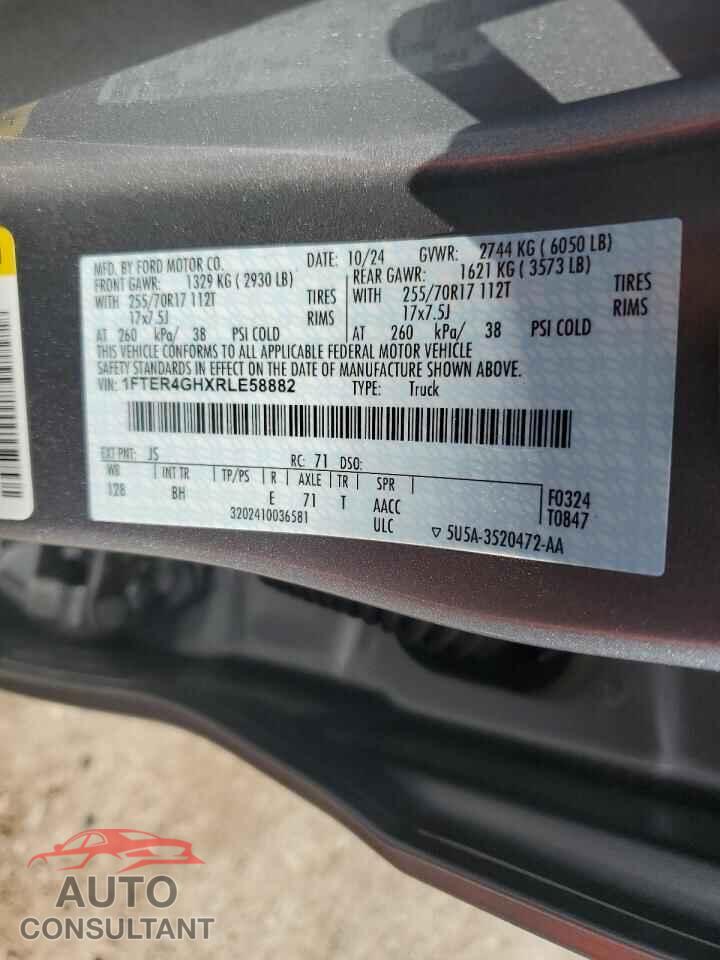 FORD RANGER 2024 - 1FTER4GHXRLE58882