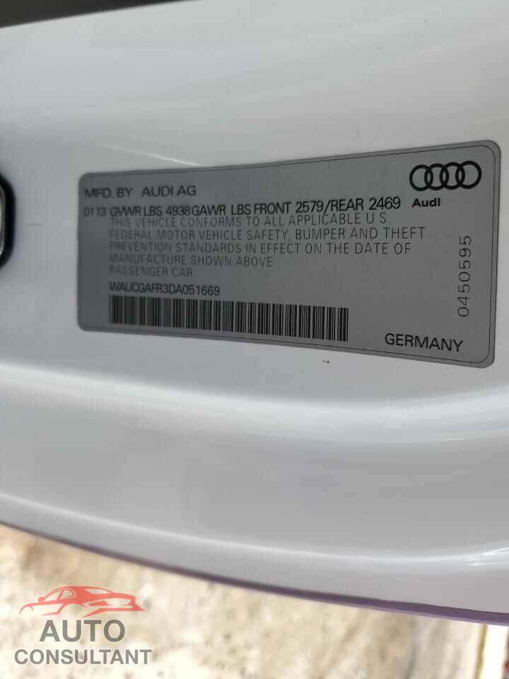 AUDI S5/RS5 2013 - WAUCGAFR3DA051669