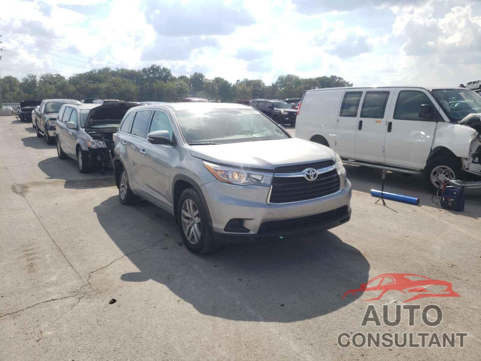 TOYOTA HIGHLANDER 2016 - 5TDZARFH7GS019481