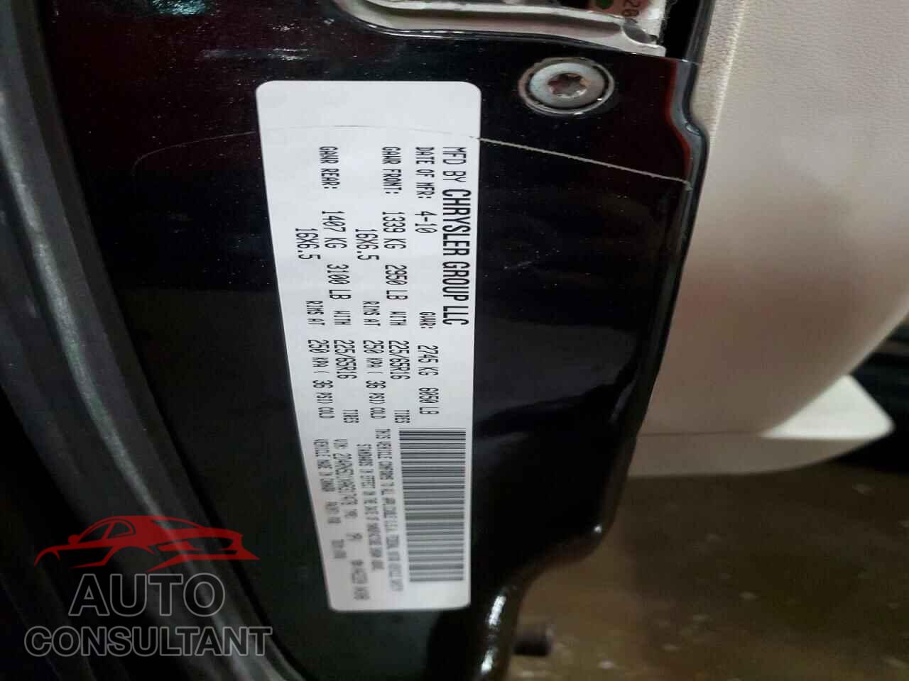 DODGE CARAVAN 2010 - 2D4RN5D1XAR317478