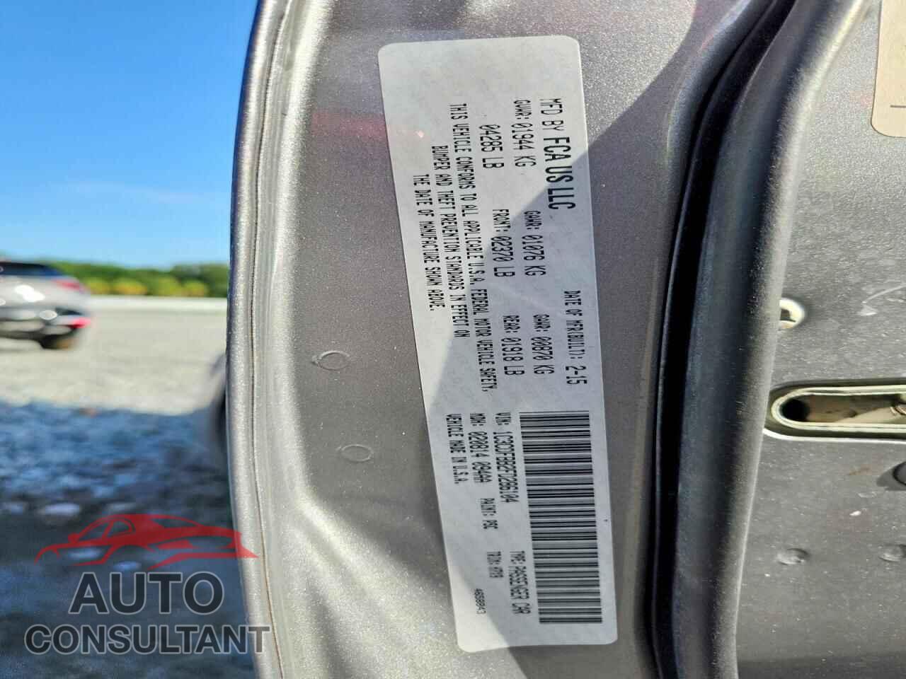 DODGE DART 2015 - 1C3CDFBB2FD286104