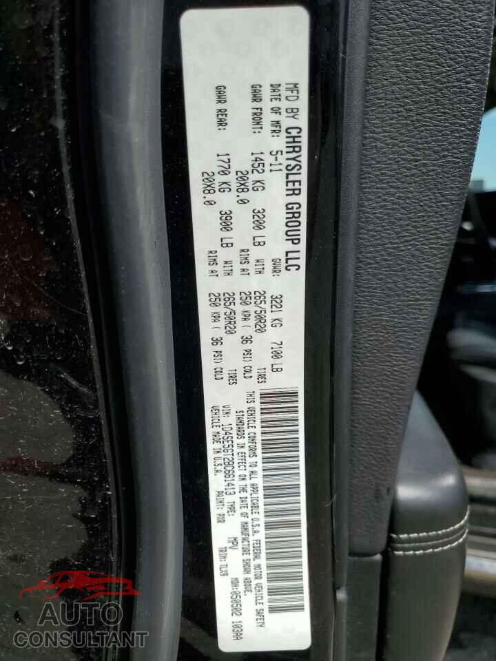 DODGE DURANGO 2011 - 1D4SE5GT2BC661413