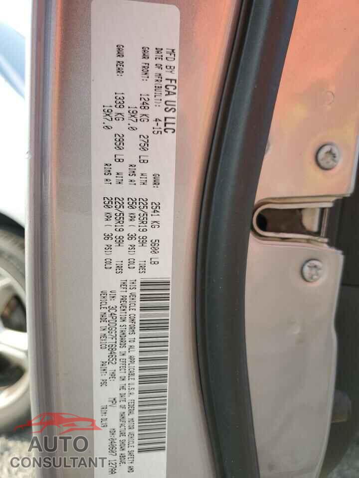 DODGE JOURNEY 2015 - 3C4PDDGG7FT684652