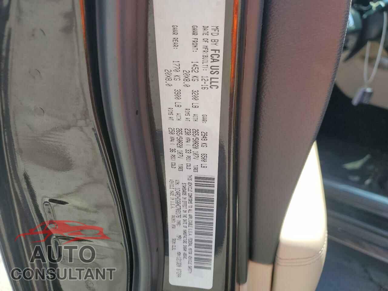 DODGE DURANGO 2017 - 1C4RDHDG6HC703176