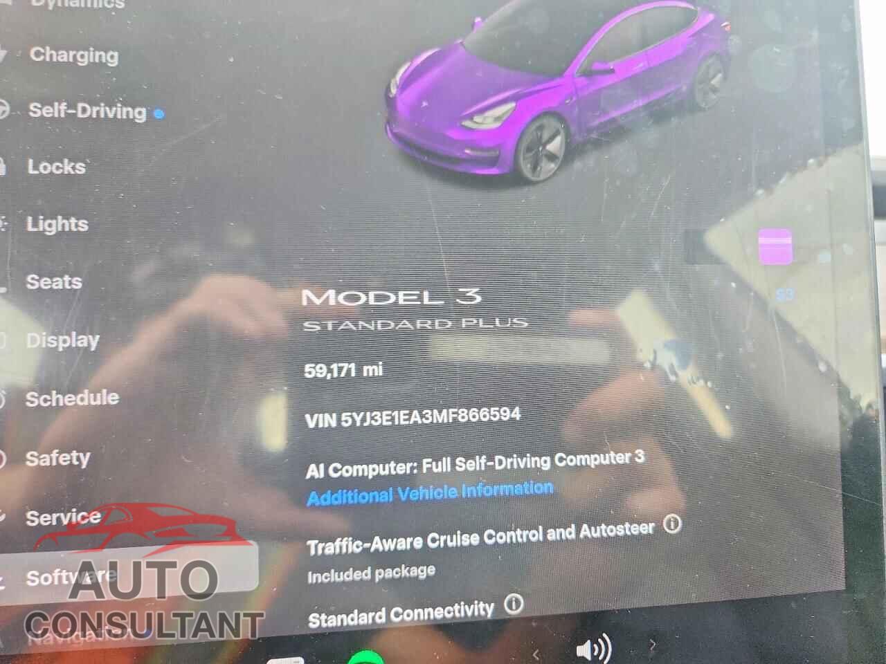TESLA MODEL 3 2021 - 5YJ3E1EA3MF866594