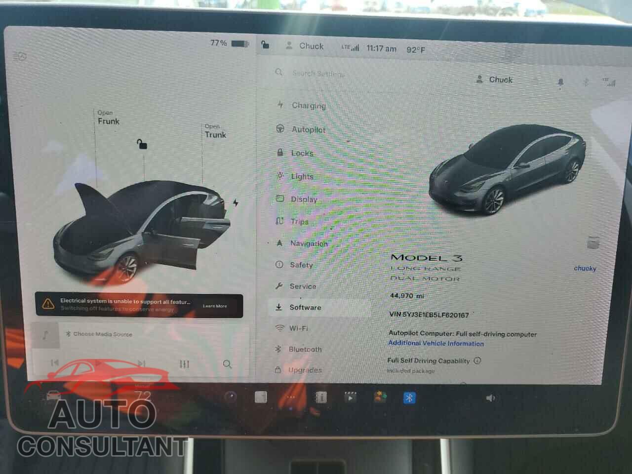 TESLA MODEL 3 2020 - 5YJ3E1EB5LF620167