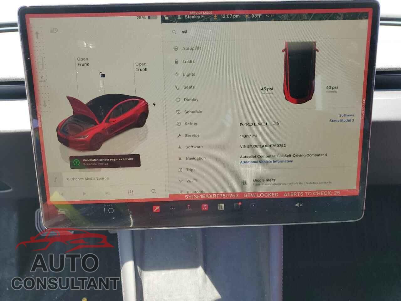 TESLA MODEL 3 2024 - 5YJ3E1EAXRF750753