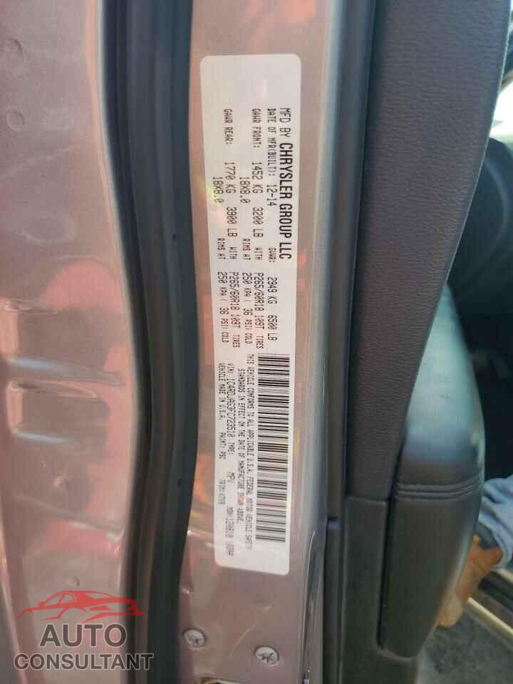 DODGE DURANGO 2015 - 1C4RDJAG3FC723510