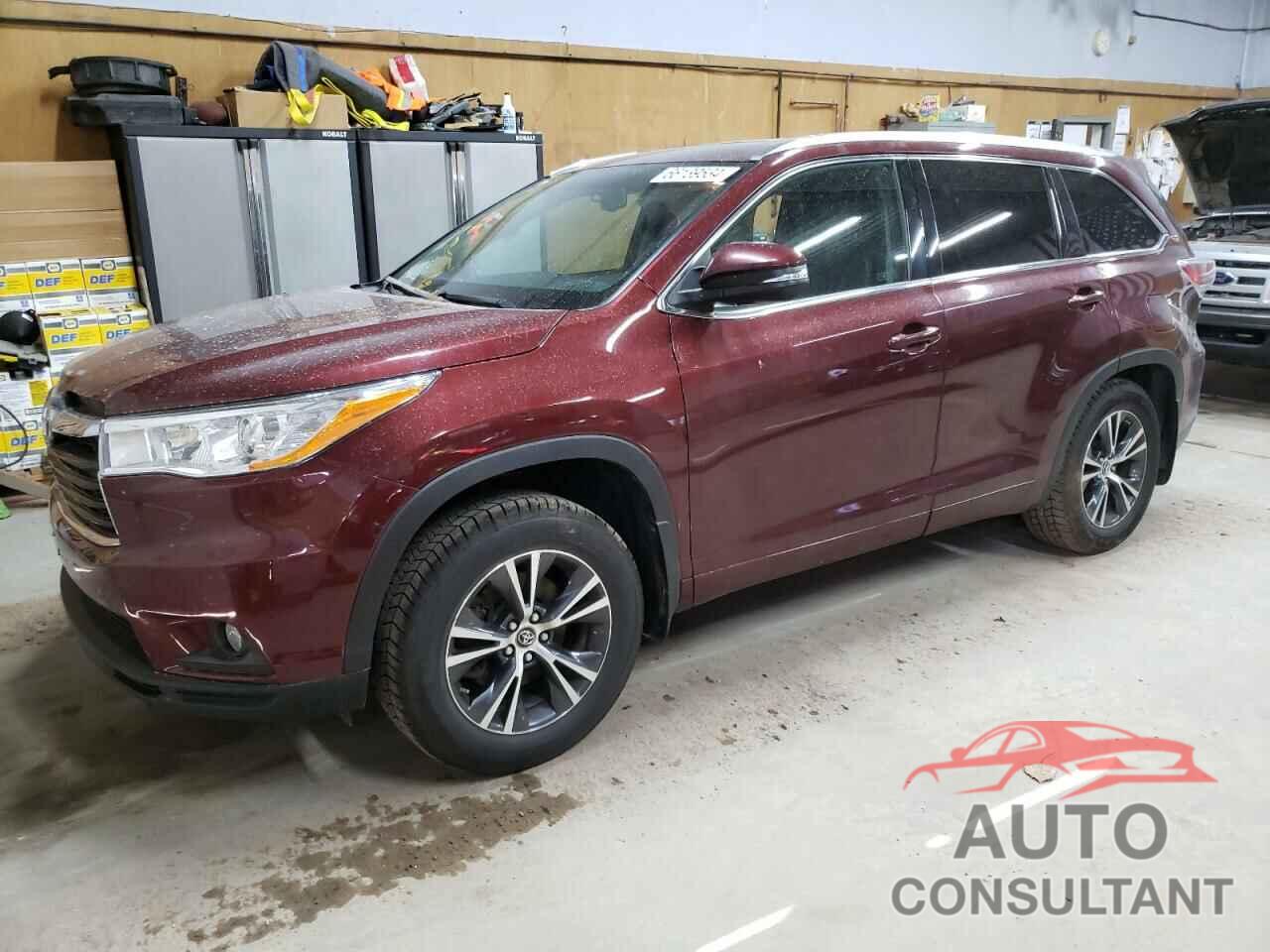 TOYOTA HIGHLANDER 2016 - 5TDJKRFH5GS312547