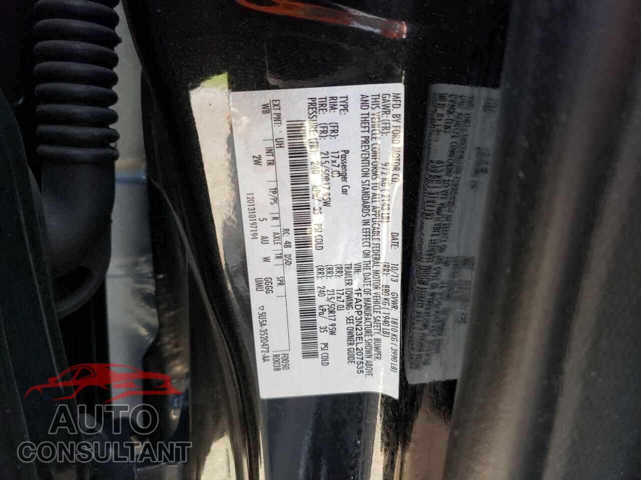 FORD FOCUS 2014 - 1FADP3N23EL207535