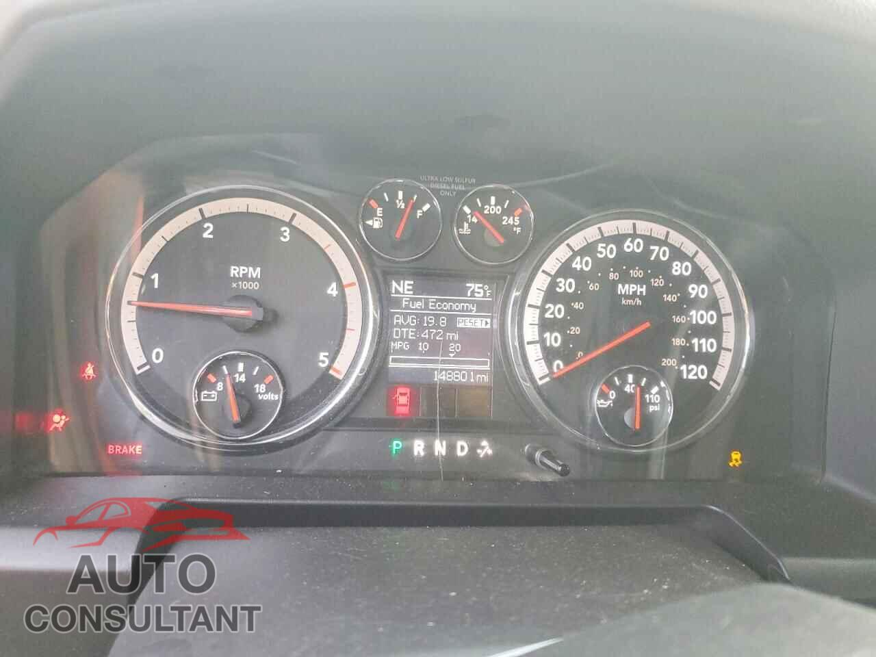 DODGE RAM 2500 2012 - 3C6UD5DL3CG312909