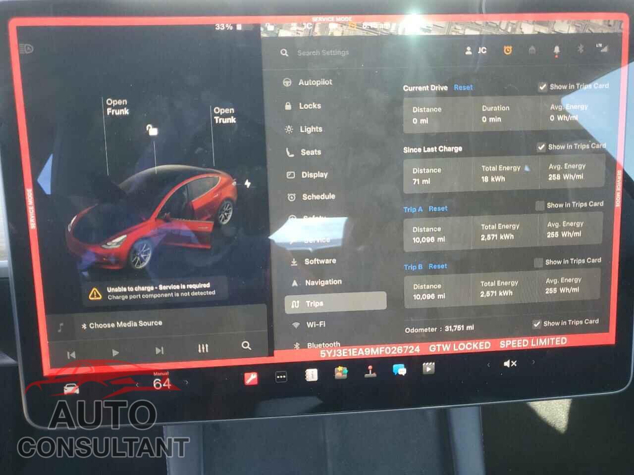 TESLA MODEL 3 2021 - 5YJ3E1EA9MF026724