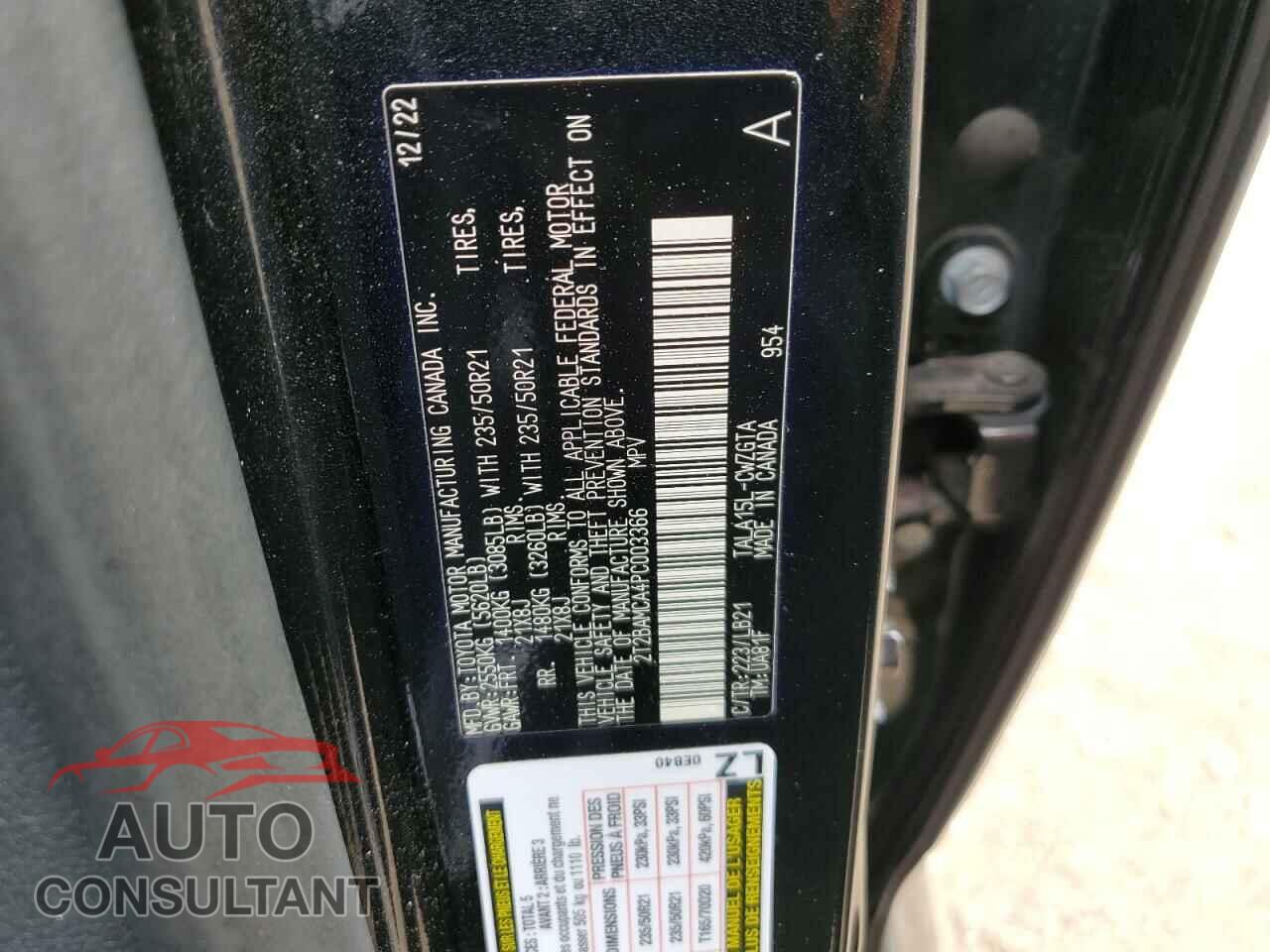 LEXUS RX350 2023 - 2T2BAMCA4PC003366