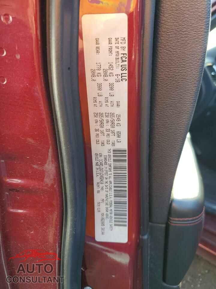 DODGE DURANGO 2018 - 1C4RDJDG7JC452410